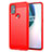 Silikon Hülle Handyhülle Gummi Schutzhülle Flexible Tasche Line für OnePlus Nord N10 5G Rot