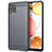 Silikon Hülle Handyhülle Gummi Schutzhülle Flexible Tasche Line für Samsung Galaxy A42 5G Grau