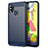 Silikon Hülle Handyhülle Gummi Schutzhülle Flexible Tasche Line für Samsung Galaxy M31 Blau