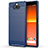 Silikon Hülle Handyhülle Gummi Schutzhülle Flexible Tasche Line für Sony Xperia 8 Lite Blau