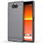 Silikon Hülle Handyhülle Gummi Schutzhülle Flexible Tasche Line für Sony Xperia 8 Lite Grau