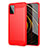 Silikon Hülle Handyhülle Gummi Schutzhülle Flexible Tasche Line für Xiaomi Poco M3 Rot