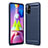 Silikon Hülle Handyhülle Gummi Schutzhülle Flexible Tasche Line WL1 für Samsung Galaxy M51 Blau