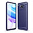 Silikon Hülle Handyhülle Gummi Schutzhülle Flexible Tasche Line WL1 für Xiaomi Poco X3 Pro Blau