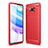 Silikon Hülle Handyhülle Gummi Schutzhülle Flexible Tasche Line WL1 für Xiaomi Poco X3 Pro Rot