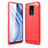Silikon Hülle Handyhülle Gummi Schutzhülle Flexible Tasche Line WL1 für Xiaomi Redmi 10X 4G Rot