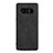 Silikon Hülle Handyhülle Gummi Schutzhülle Leder R05 für Samsung Galaxy Note 8 Duos N950F Schwarz Petit
