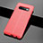 Silikon Hülle Handyhülle Gummi Schutzhülle Leder Tasche A02 für Samsung Galaxy S10 Plus Rot