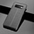Silikon Hülle Handyhülle Gummi Schutzhülle Leder Tasche A02 für Samsung Galaxy S10 Plus Schwarz