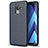 Silikon Hülle Handyhülle Gummi Schutzhülle Leder Tasche für Samsung Galaxy A5 (2018) A530F Blau