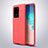 Silikon Hülle Handyhülle Gummi Schutzhülle Leder Tasche für Samsung Galaxy S20 Ultra 5G Rot