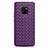 Silikon Hülle Handyhülle Gummi Schutzhülle Leder Tasche H04 für Huawei Mate 20 Pro Violett