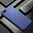 Silikon Hülle Handyhülle Gummi Schutzhülle Leder Tasche H04 für Oppo RX17 Neo Blau