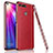 Silikon Hülle Handyhülle Gummi Schutzhülle Leder Tasche M02 für Huawei Honor View 20 Rot