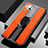Silikon Hülle Handyhülle Gummi Schutzhülle Leder Tasche mit Magnetisch Fingerring Ständer für Huawei P40 Lite Orange