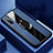 Silikon Hülle Handyhülle Gummi Schutzhülle Leder Tasche mit Magnetisch Fingerring Ständer S01 für Oppo K7 5G Blau