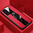 Silikon Hülle Handyhülle Gummi Schutzhülle Leder Tasche mit Magnetisch Fingerring Ständer S03 für Huawei P40 Pro+ Plus Rot