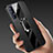 Silikon Hülle Handyhülle Gummi Schutzhülle Leder Tasche mit Magnetisch Fingerring Ständer S03 für Oppo Find X2 Neo