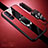 Silikon Hülle Handyhülle Gummi Schutzhülle Leder Tasche mit Magnetisch Fingerring Ständer S03 für Oppo Find X2 Neo Rot