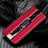 Silikon Hülle Handyhülle Gummi Schutzhülle Leder Tasche mit Magnetisch Fingerring Ständer S03 für Oppo Reno2 Rot