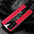 Silikon Hülle Handyhülle Gummi Schutzhülle Leder Tasche mit Magnetisch Fingerring Ständer S04 für Huawei P40 Pro+ Plus Rot