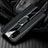 Silikon Hülle Handyhülle Gummi Schutzhülle Leder Tasche mit Magnetisch Fingerring Ständer T02 für Samsung Galaxy S20 5G Schwarz