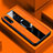 Silikon Hülle Handyhülle Gummi Schutzhülle Leder Tasche mit Magnetisch Fingerring Ständer T04 für Huawei Honor 20 Lite Orange