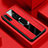 Silikon Hülle Handyhülle Gummi Schutzhülle Leder Tasche mit Magnetisch Fingerring Ständer T04 für Huawei Honor 20i Rot
