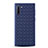 Silikon Hülle Handyhülle Gummi Schutzhülle Leder Tasche S01 für Samsung Galaxy Note 10 5G Blau