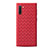 Silikon Hülle Handyhülle Gummi Schutzhülle Leder Tasche S01 für Samsung Galaxy Note 10 5G Rot