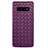 Silikon Hülle Handyhülle Gummi Schutzhülle Leder Tasche S01 für Samsung Galaxy S10 Plus Violett