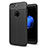 Silikon Hülle Handyhülle Gummi Schutzhülle Leder Tasche S05 für Apple iPhone 7 Plus Schwarz