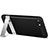 Silikon Hülle Handyhülle Gummi Schutzhülle mit Ständer für Apple iPhone 8 Schwarz