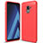 Silikon Hülle Handyhülle Gummi Schutzhülle Tasche Köper für Samsung Galaxy A8+ A8 Plus (2018) Duos A730F Rot