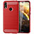 Silikon Hülle Handyhülle Gummi Schutzhülle Tasche Line für Huawei Honor 8A Rot