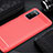 Silikon Hülle Handyhülle Gummi Schutzhülle Tasche Line für Huawei Honor View 30 Pro 5G Rot