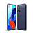 Silikon Hülle Handyhülle Gummi Schutzhülle Tasche Line für Huawei Nova 6 5G Blau