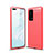 Silikon Hülle Handyhülle Gummi Schutzhülle Tasche Line für Huawei P40 Pro+ Plus Rot