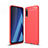 Silikon Hülle Handyhülle Gummi Schutzhülle Tasche Line für Samsung Galaxy A30S Rot