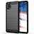 Silikon Hülle Handyhülle Gummi Schutzhülle Tasche Line für Samsung Galaxy A81 Schwarz