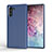 Silikon Hülle Handyhülle Gummi Schutzhülle Tasche Line S01 für Samsung Galaxy Note 10 5G Blau