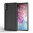Silikon Hülle Handyhülle Gummi Schutzhülle Tasche Line S01 für Samsung Galaxy Note 10 5G Schwarz