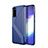 Silikon Hülle Handyhülle Gummi Schutzhülle Tasche Line S01 für Samsung Galaxy S20 5G Blau
