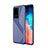Silikon Hülle Handyhülle Gummi Schutzhülle Tasche Line S01 für Samsung Galaxy S20 Ultra 5G Blau