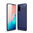 Silikon Hülle Handyhülle Gummi Schutzhülle Tasche Line S02 für Samsung Galaxy S20 5G Blau