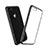 Silikon Hülle Handyhülle Rahmen Schutzhülle Durchsichtig Transparent Matt für Apple iPhone SE3 (2022) Schwarz