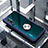Silikon Hülle Handyhülle Rahmen Schutzhülle Durchsichtig Transparent Spiegel 360 Grad Ganzkörper mit Magnetisch Fingerring Ständer für Xiaomi Mi Note 10 Pro Blau