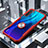 Silikon Hülle Handyhülle Rahmen Schutzhülle Durchsichtig Transparent Spiegel 360 Grad Ganzkörper mit Magnetisch Fingerring Ständer für Xiaomi Redmi Note 8 Rot