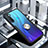 Silikon Hülle Handyhülle Rahmen Schutzhülle Durchsichtig Transparent Spiegel 360 Grad Ganzkörper mit Magnetisch Fingerring Ständer für Xiaomi Redmi Note 8 Schwarz