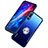 Silikon Hülle Handyhülle Rahmen Schutzhülle Durchsichtig Transparent Spiegel 360 Grad mit Magnetisch Fingerring Ständer A01 für Huawei Honor Magic 2 Blau
